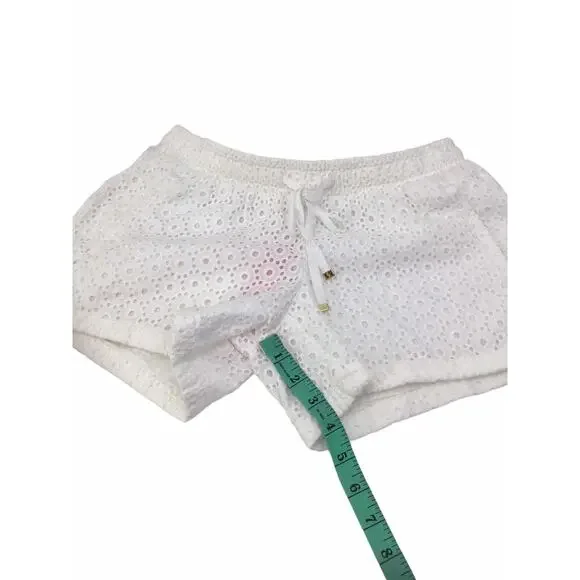 Lilly Pulitzer White Eyelet Baybreeze Shorts Size Extra Small New NWT - Picture 9 of 11